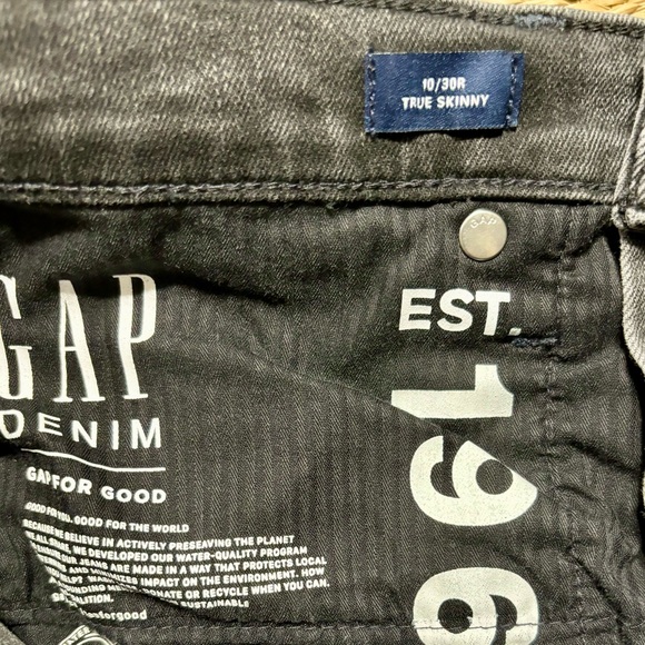 Gap High Rise True Skinny Ankle Jeans Exposed Buttons - Picture 12 of 12